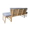 Deko Living Outdoor Acacia Wood Patio Bench/Lounge w/ Fold Down Center Table & Side Panels COP20209 - alternate 7